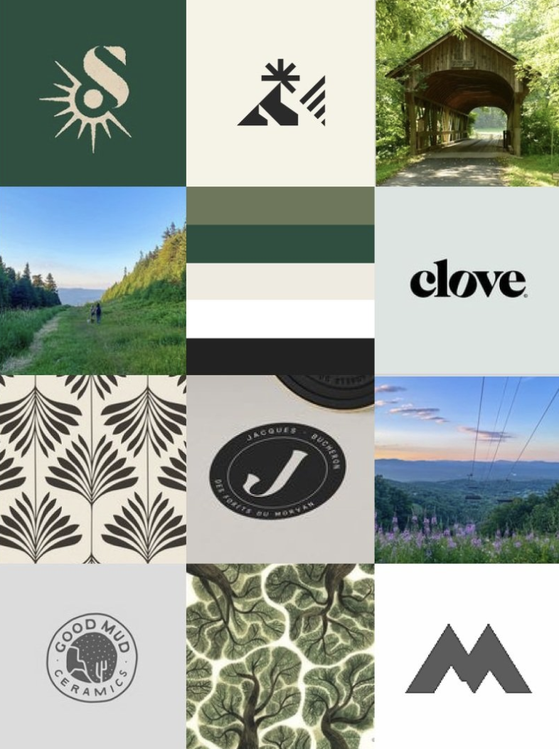 personal brand moodboard